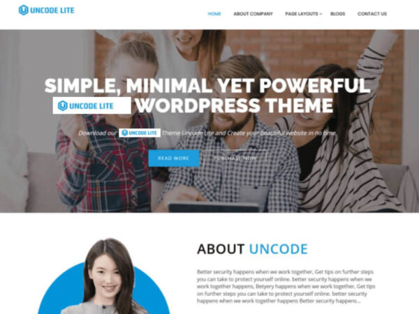 Uncode Lite – Template Hatch